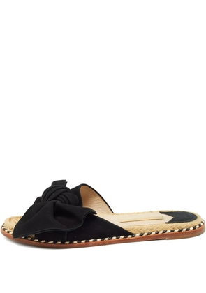 Paloma Barceló 2024 bow suede sandals - Black