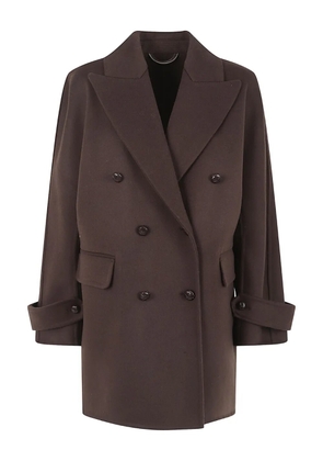 Ermanno Scervino double-breasted coat - Brown