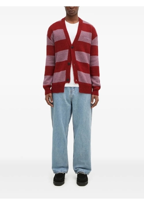 Aries striped cardigan - Red