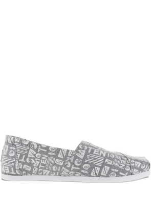 Toms Alpargata geometric-print loafers - Grey