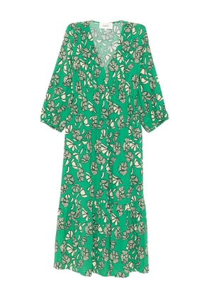 Ba&Sh Aferae floral-print tiered dress - Green