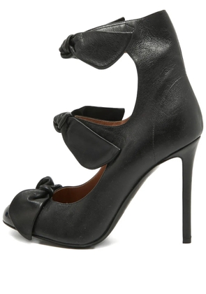 Marco De Vincenzo bow-detail leather pumps - Black