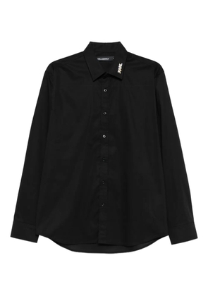 Karl Lagerfeld embellished-collar shirt - Black