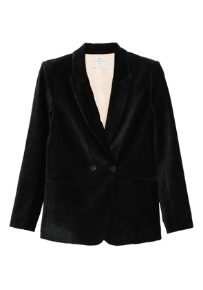 Forte Forte double-breasted velvet blazer - Black