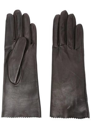Manokhi leather gloves - Brown