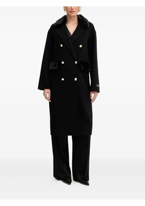 ERMANNO FIRENZE double-breasted buttoned coat - Black