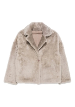 Liska button-fastening jacket - Grey