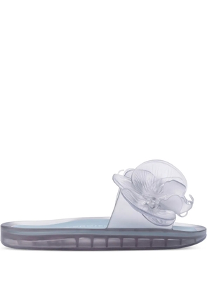 Melissa x Y/Project flower-embellished slide sandals - White