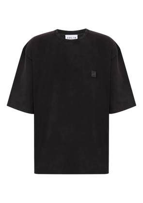 SOLID HOMME LP-graphic T-shirt - Black