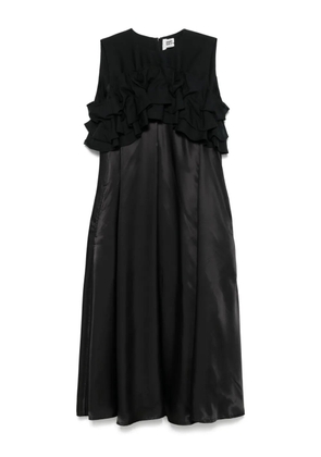 Noir Kei Ninomiya ruffle-detail midi dress - Black