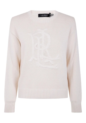 Lauren Ralph Lauren logo-embroidered cotton sweater - White
