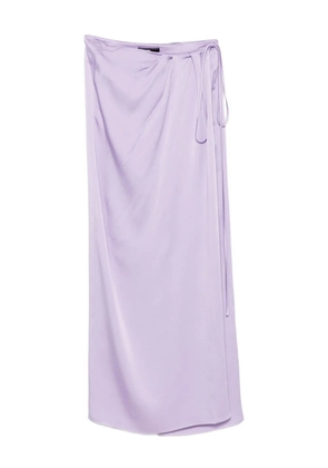 CHB CHRISTIAN BOARO wrap-tie maxi skirt - Purple