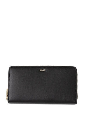 BOSS zip-around leather wallet - Black
