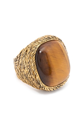 Aurelie Bidermann Miki tiger eye ring - Gold