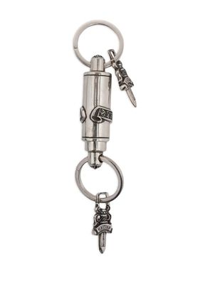 Chrome Hearts Valet dagger keyring - Silver