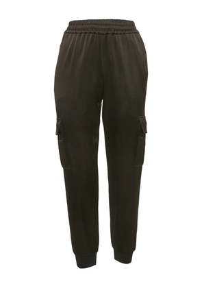 alice + olivia 2024 satin cargo trousers - Black