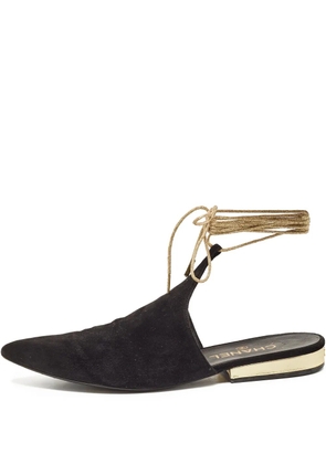 CHANEL Pre-Owned pointed-toe ballet flats - Black