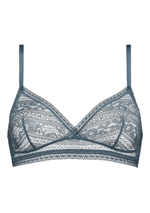 ERES Intriguée lace-trimmed triangle bra - Blue