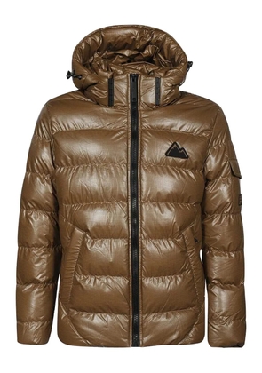 Point Zero hooded down jacket - Brown