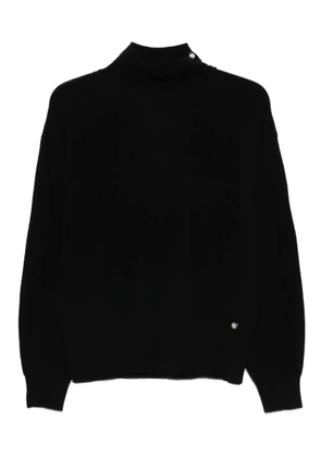 LIU JO pearl-embellished sweater - Black