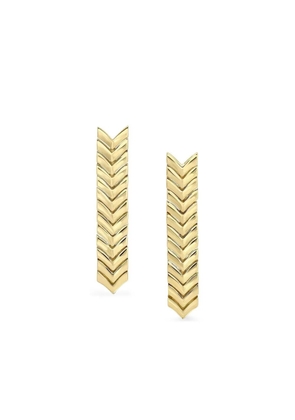 Anita Ko 18K yellow gold chevron zipper earrings