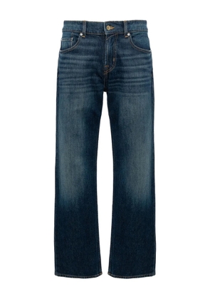 7 For All Mankind straight-leg cotton-blend jeans - Blue