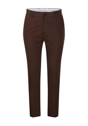 Department 5 flat-front welt-pocket trousers - Brown