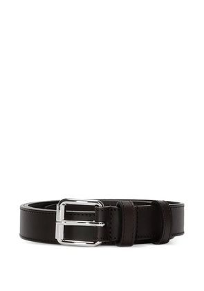 Comme Des Garçons Wallet dark brown leather belt