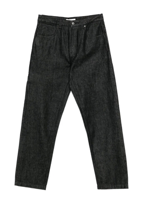 ENTIRE STUDIOS logo-patch jeans - Black