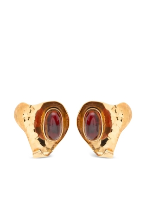 Saint Laurent petal earrings - Gold