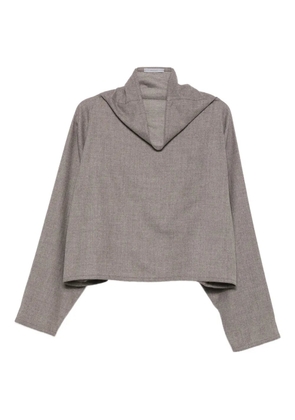 Dusan cropped top - Grey