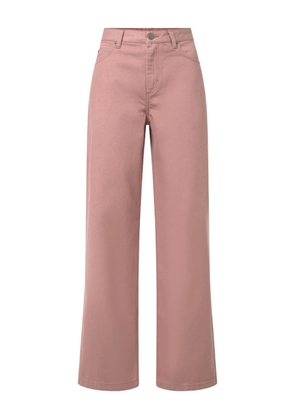 Soeur logo-patch cotton jeans - Pink