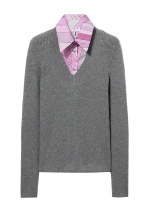 PUCCI iride-print sweater - Grey