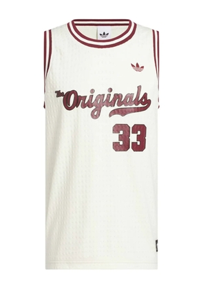 adidas mesh sleeveless jersey - White