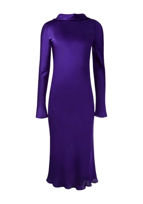 Alejandra Alonso Rojas cowl-back satin midi dress - Blue