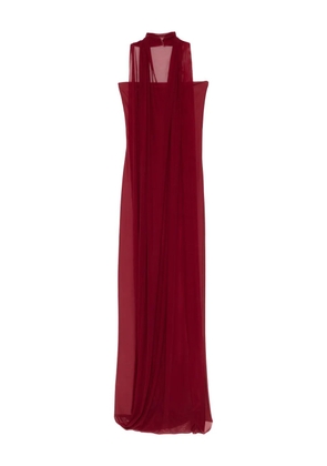 Atu Body Couture halterneck side-split gown - Red