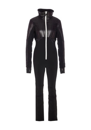 JETSET Gertrude quilted-panel ski suit - Black