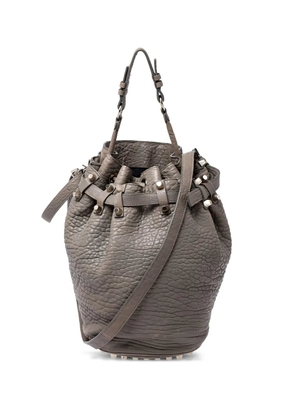 Pre-Owned Alexander Wang Diego stud-detail bucket bag - Grey