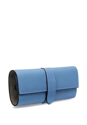 Smythson jewellery roll case (20cmx9cmx7.5CM) - Blue