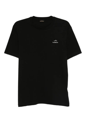 Paul & Shark logo-embroidered cotton T-shirt - Black