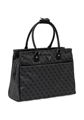 GUESS USA logo-plaque tote bag - Black