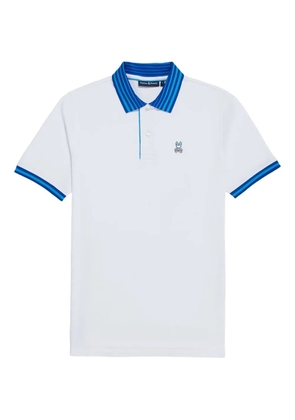 Psycho Bunny logo-embroidered polo shirt - White