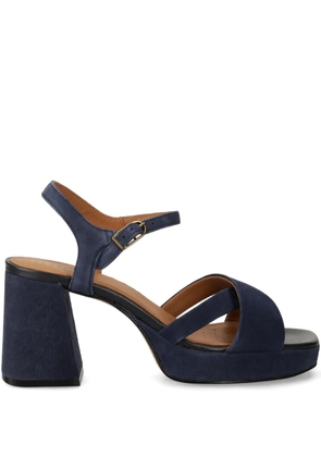 Geox 85mm block-heel cross-straps sandals - Blue