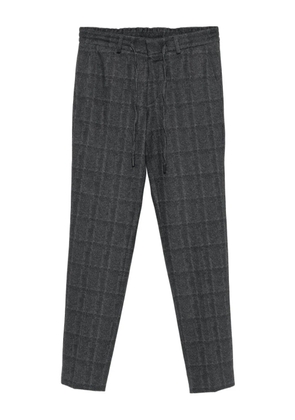 Karl Lagerfeld checked drawstring trousers - Black