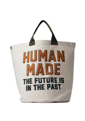 Human Made logo-motif tote bag - Neutrals