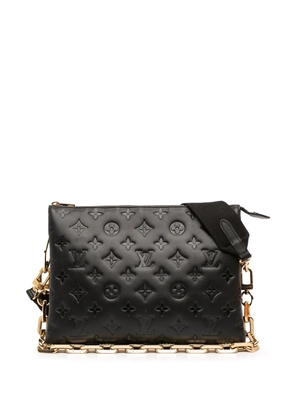 Louis Vuitton Pre-Owned 2021-2025 Monogram Embossed Puffy Lambskin Coussin PM satchel - Black