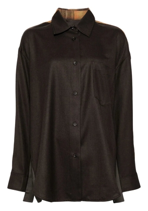 JNBY check-pattern jacket - Brown