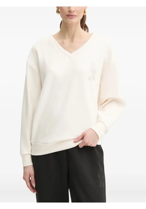 Armani Exchange logo-embellished sweatshirt - White