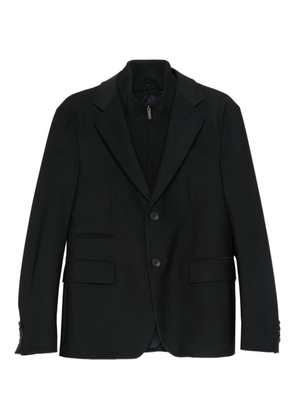 Emporio Armani button-fastening blazer - Black