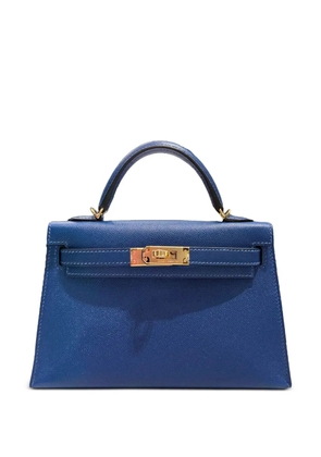 Hermès Pre-Owned 2025 mini Kelly Sellier 20 Madame gold-hardware tote bag - Blue